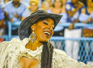 MAURA LUIZA, 2ª PORTA-BANDEIRA DO IMPÉRIO SERRANO FAZ SUCESSO COMO APRESENTADORA DA TV IMPÉRIO!!!