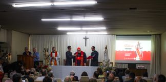 Trezena de São Sebastião com a presença do Cardeal Dom Orani João Tempesta na sede da BGARJ em dia 14 de Janeiro de 2025.