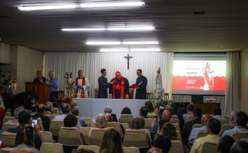 Trezena de São Sebastião com a presença do Cardeal Dom Orani João Tempesta na sede da BGARJ em dia 14 de Janeiro de 2025.