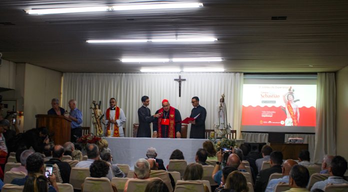 Trezena de São Sebastião com a presença do Cardeal Dom Orani João Tempesta na sede da BGARJ em dia 14 de Janeiro de 2025.