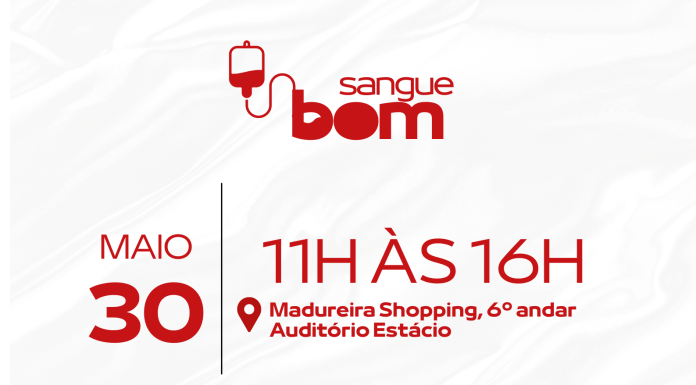 O Hemorio, em parceria com Universidade Estácio de Sá Campus Madureira, irá realizar a campanha de doação de sangue e conta com sua ajuda para abastecer o banco de sangue do nosso Estado.
