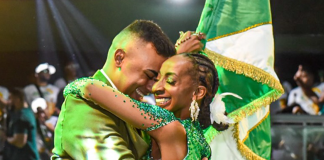 O Reizinho de Madureira apresentou o seu novo casal de mestre-sala e porta-bandeira de 2026. Matheus Machado e Maura Luiza