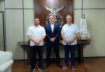 Ex-prefeito de Miguel Pereira André Português e o atual vice-prefeito Dr. Vitor Hugo visitam a BGARJ