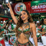 Anitta é confirmada como nova rainha de bateria da Grande Rio para o Carnaval 2027 Créditos: imagem Criada com IA no Chatgpt- Roque Carvalho