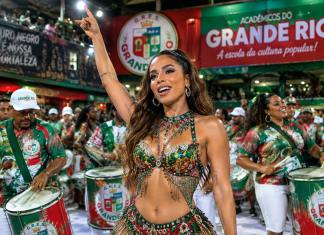 Anitta é confirmada como nova rainha de bateria da Grande Rio para o Carnaval 2027 Créditos: imagem Criada com IA no Chatgpt- Roque Carvalho